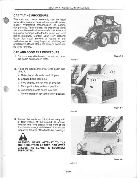 how to tilt cab on 1974 3200 skid steer|new holland skid steer cab lift.